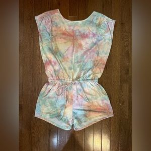 Pastel tie dye romper